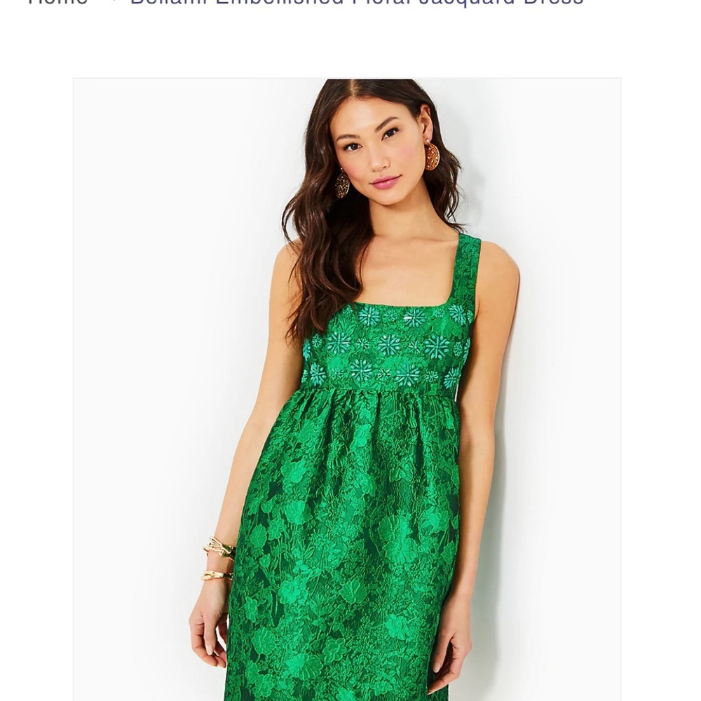 Lilly Pulitzer green size 2 Bellami dress- NWT